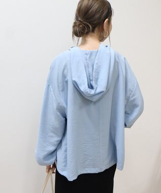 AMERICAN HOLIC フーディーシャツ Grayish Blue