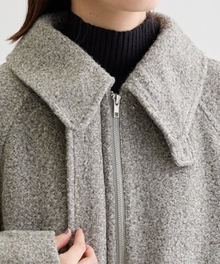 Green Parks ２ＷＡＹカラーコクーンブルゾン Gray Mixture