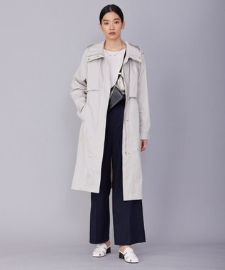 ICB メモリーツイル フーデットコート トープ系