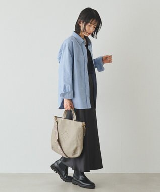 russet ソフトレザー 2WAYトートバッグ(CE-1611) GrayBeige