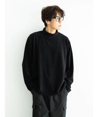 CRAFT STANDARD BOUTIQUE カットコールＭＯＣネックプルオーバー Black