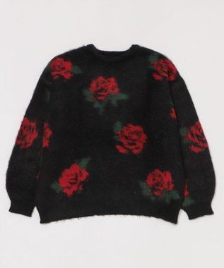 WEGO 【2025年秋冬新作】シャギーパターンニットBIGプルオーバー 柄4