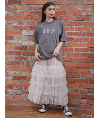 Green Parks ミッキーフレンド／体操プリント半袖ＴＥＥ Charcoal Gray