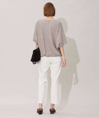 ICB 【接触冷感・UVカット・速乾・洗える】マットスキューバ ドルマンスリーブプルオーバー オリーブ系