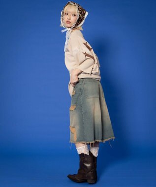 WEGO 【ユニセックス着用ITEM】バックスタッズグラフィックT（SS） ベージュ