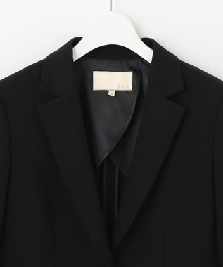 自由区 【XSサイズ～/洗える】WASHABLEPONTE テーラードジャケット ブラック系