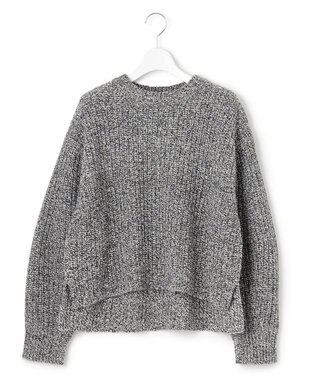 23区 L ウールバルキーカラーミックス ニット モノトーン系