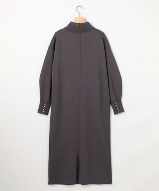 組曲 【WEB限定】スムースストレッチニット ワンピース グレー系