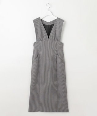 Feroux 【洗える】美シルエット ジャンパースカート チェック柄