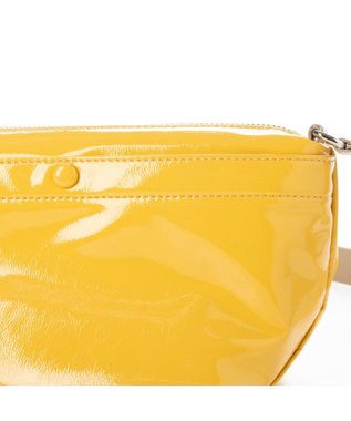 UNBILLION カシュカシュ cachecache / ソフトエナメル舟型ショルダー ライトイエロー