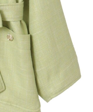 Green Parks ツィードミディ丈ジャケット Lime Green