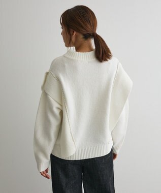 CRAFT STANDARD BOUTIQUE ハンドステッチデザインニットプルオーバー Ivory