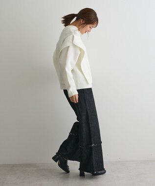 CRAFT STANDARD BOUTIQUE ハンドステッチデザインニットプルオーバー Ivory