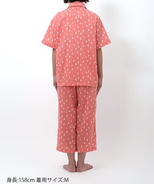 ワコール／睡眠科学 パジャマ 5分袖 半袖 8分丈 綿100%(本体) 【SOU・SOU（R）】 レディース YDT162 睡眠科学／ワコール ロマンピンク