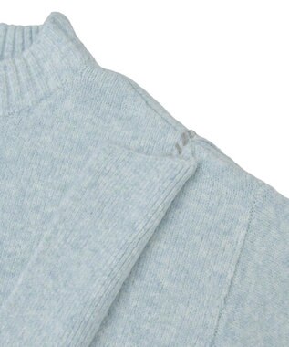 CRAFT STANDARD BOUTIQUE ハンドステッチデザインニットプルオーバー Sax