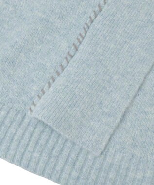 CRAFT STANDARD BOUTIQUE ハンドステッチデザインニットプルオーバー Sax