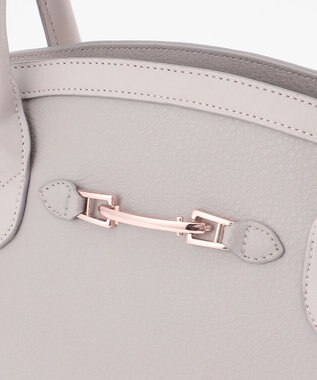 ANY SIS 【美人百花7月号掲載】2WAYビットエッジミディ トートバッグ ライトグレー