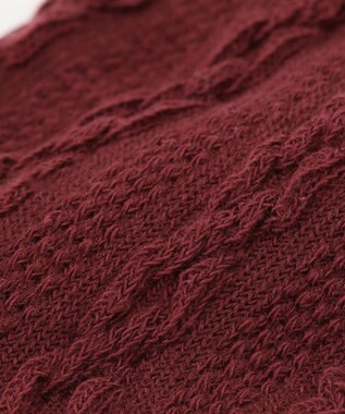 ANY KIDS ハイソックス（ケーブルリボン） ワイン系