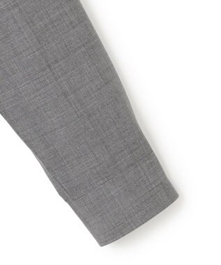 JOSEPH HOMME 【HIGH GRADE LINE】テックウールポプリン    バンドカラーシャツ ライトグレー系