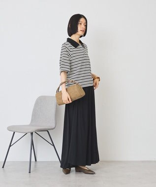 AMERICAN HOLIC ボーダーポロシャツ Black