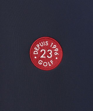 23区GOLF 【MEN】【吸水速乾・UVケア】袖ライン モックネックシャツ ネイビー系