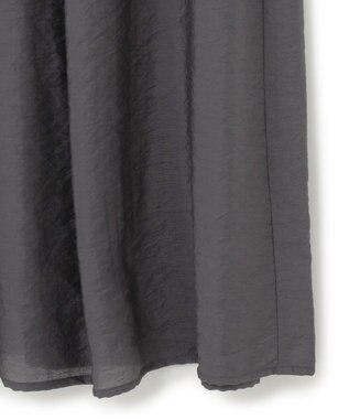 UNFILO ヴィンテージシアー ギャザーワンピース チャコール