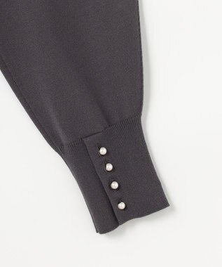 組曲 【WEB限定】スムースストレッチニット ワンピース グレー系