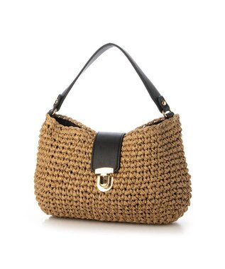 UNBILLION cachecache 差し込みフラップ2wayワンハンドルクロッシェトート ブラック