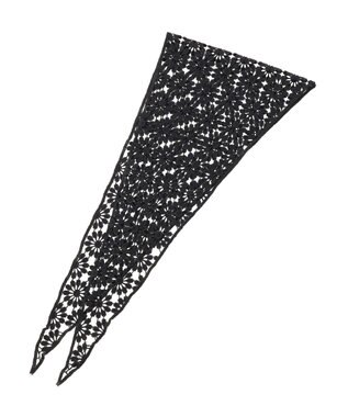 AMERICAN HOLIC トライアングルレーススカーフ Black