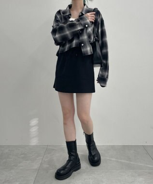 WEGO スウェットミニスカート ブラック