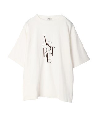 earth music&ecology バックディティールロゴＴＥＥ Off White