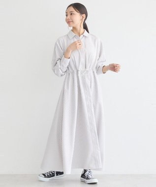 earth music&ecology ドロストシャツワンピース