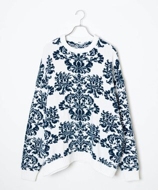 WEGO ベロアモール総柄プルオーバー 柄4