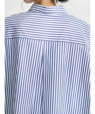 CRAFT STANDARD BOUTIQUE イージーケアオーバーシャツ Stripe Blue