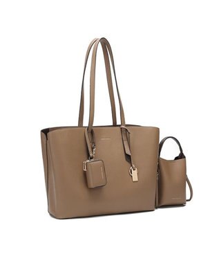 style code 【MERCURYDUO/マーキュリーデュオ】ラージトート スマートショルダー WFキーケース　三点セット グレージュ