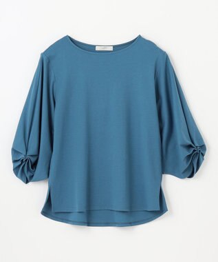 ANY L 【洗濯機可】シルケットスムースタックスリーブプルオーバー ブルー