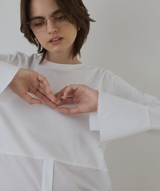 GRACE CONTINENTAL レイヤードカットトップ ホワイト