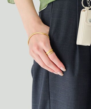 Phoebe 〈金属アレルギー対応〉リフレクトスリムリング　ゴールド　ステンレス ゴールド