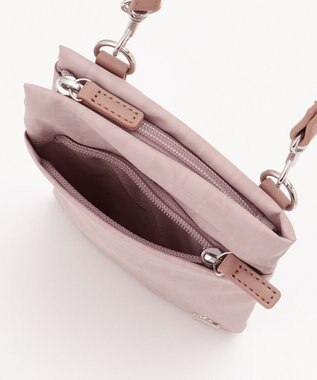 LA BAGAGERIE モノグラムデイリーミニマムポシェット ピンク