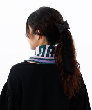 AURORA 【 ANNA SUI（アナ スイ）】差し込みモールマフラー(WASH) ペールピンク