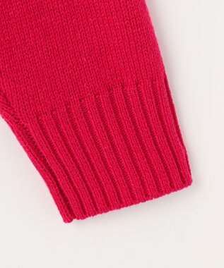 ANY ラムウールボトルネックプルオーバー ピンク