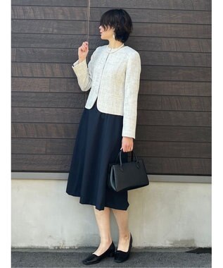 Green Parks ｅｆ－ｄｅ　フィット＆フレアワンピース Dark Navy