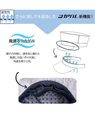 ATRENA 体感-10℃ コカゲル ナチュライクマリンキャス グレー