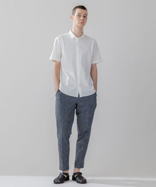 JOSEPH HOMME 【WEB・一部店舗限定】 ドライサッカーストレッチ　半袖レギュラーカラーシャツ ホワイト系