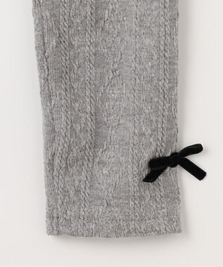 ANY KIDS ケーブルレギンス 杢グレー