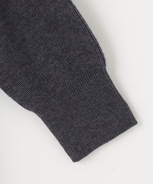 J.PRESS LADIES 【洗える】SEMI WORSTED カーディガン グレー系