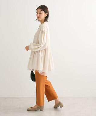 Green Parks 裾チュールレイヤードチュニック Beige