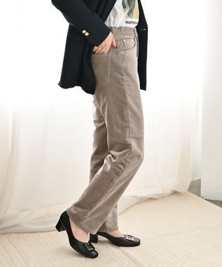 caqu レギュラーストレート 裏起毛コーデュロイパンツ graige