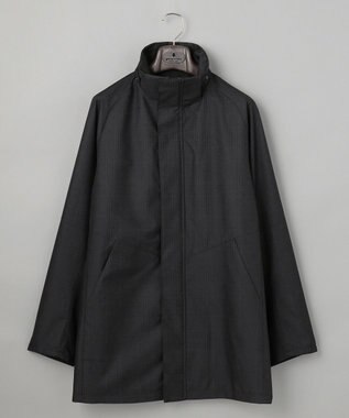 GOTAIRIKU 【仕事で着用可】ラスタードビー フーデッドブルゾン_地柄(24/25年モデル) ブラック×チェック地柄(24年新色)