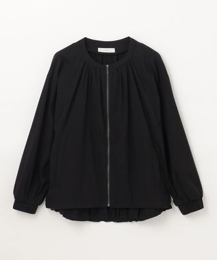 ANY 【洗濯機可能/接触冷感/UVケア/イージーケア】清涼リラックスブルゾン ブラック